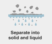 Separate into solid and liquid